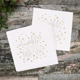 "Twinkle Twinkle Little Star Gender Neutral Gold Foil Baby Shower Napkins" - Napkins in white by Papel Custom Design