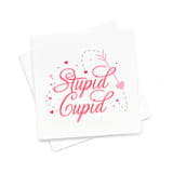 "Stupid Cupid Napkin Pack, cocktail size, pack of 20" - Napkins in multicolor by ForYourParty