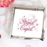 "Stupid Cupid Napkin Pack, cocktail size, pack of 20" - Napkins in multicolor by ForYourParty