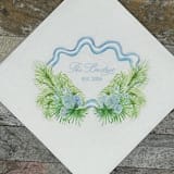 "Coastal Elegance Wedding Cocktail Napkins" - Napkins in white by Papel Custom Design
