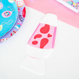 "Y2K Lava Lamp Guest Napkins - Pack of 16" - Napkins in pink by Jollity and Co