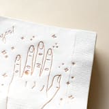 "Heck Yes! Napkin Pack, cocktail size, pack of 50" - Napkins in white by ForYourParty