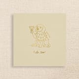 "Personalized Beagle with Pet Name Holiday Wedding Napkin - “I Do, Too!”" - Napkins in beige by Papel Custom Design