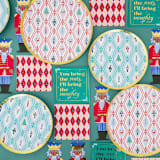 "Nutcracker Guest Napkins - Set of 16 Die-Cut Napkins" - Napkins in multicolor by Jollity and Co