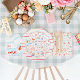 "Baking Spirits Bright Pink Baking Large Napkins - Set of 16" - Napkins in multicolor by Jollity and Co