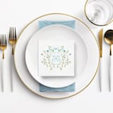 "Magnolia Crest Custom Napkins" - Napkins in multicolorassorted-colors by Papel Custom Design