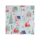 "Snow Day Large Napkins - Set of 16" - Napkins in blue by Jollity and Co