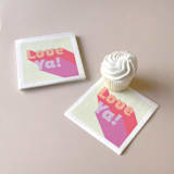 "Love Ya! Napkins, cocktail size, set of 20" - Napkins in multicolor by ForYourParty