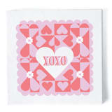 "XOXO Heart Napkin Pack, cocktail size, pack of 20" - Napkins in multicolor by ForYourParty