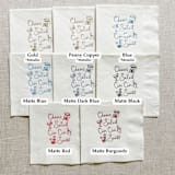 "Cheers, salud, cin cin, santé cocktail napkins - White Napkins (Set of 20)" - Napkins in white by Orchid Studio
