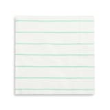 "Mint Frenchie Stripes Large Napkins" - Napkins in green by Jollity and Co