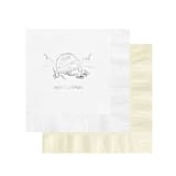 "Just Married Car Custom Napkin - Pack of 100" - Napkins in multicolorassorted-colors by Papel Custom Design