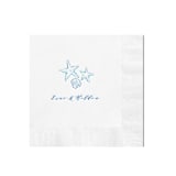 "Beach Treasures Custom Napkin - Pack of 100" - Napkins in multicolorassorted-colors by Papel Custom Design