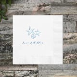 "Beach Treasures Custom Napkin - Pack of 100" - Napkins in multicolorassorted-colors by Papel Custom Design