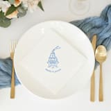"Classic Champagne Tower Napkin, cocktail size, set of 100" - Napkins in green by ForYourParty