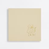 "“I Do, Too!” Golden Retriever Wedding Cocktail Napkins Champagne" - Napkins in natural by Papel Custom Design
