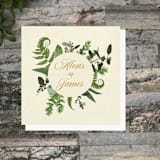 "Mixed Greenery Wedding Napkins" - Napkins in multicolorassorted-colors by Papel Custom Design