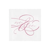 "Custom Love Embraced Napkin - Pack of 100" - Napkins in white by Papel Custom Design