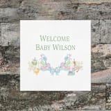 "Little Lamb and Goose Personalized Watercolor Baby Shower Napkins" - Napkins in white by Papel Custom Design