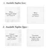 "Little Lamb and Goose Personalized Watercolor Baby Shower Napkins" - Napkins in white by Papel Custom Design