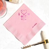 "Valentine’s Lollipop Napkin, cocktail size, set of 50" - Napkins in white by ForYourParty