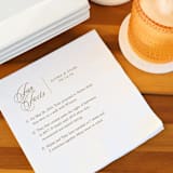 "Fun Fact Cocktail Napkin | Personalized Bar Decor | Set of 50" - Napkins in white by Alyssa Cook