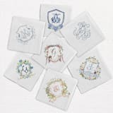 "Monogram Cocktail Napkin | Send Your Design | Set of 50" - Napkins in white by Alyssa Cook