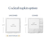 "Monogram Cocktail Napkin | Send Your Design | Set of 50" - Napkins in white by Alyssa Cook