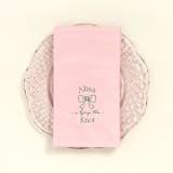 "Romantic Bow Bridal Shower Napkin, guest towel, set of 100" - Napkins in pink by ForYourParty