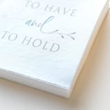 "To Have and To Hold Napkin Pack, cocktail size, pack of 50" - Napkins in white by ForYourParty