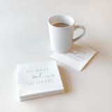 "To Have and To Hold Napkin Pack, cocktail size, pack of 50" - Napkins in white by ForYourParty