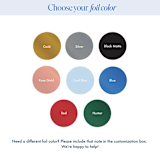 "Personalized Foil Napkin | Send Your Design | Choose Your Foil Color | Set of 50" - Napkins in white by Alyssa Cook