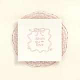 "Ribbon Frame Tying the Knot Napkin, luncheon size, set of 100" - Napkins in white by ForYourParty