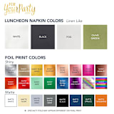 "Ribbon Frame Tying the Knot Napkin, luncheon size, set of 100" - Napkins in white by ForYourParty
