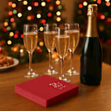 "“I Do, Too!” Dalmatian Wedding Cocktail Napkins Red" - Napkins in red by Papel Custom Design
