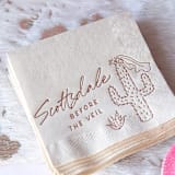 "Scottsdale Before the Veil Napkin Pack, cocktail size, pack of 50" - Napkins in copper by ForYourParty