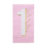 "Pink Onederland Guest Napkins - Pack of 16" - Napkins in pink by Jollity and Co