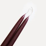 "The 11 Inch Hand-Dipped Taper Candle in Burgundy" - Candles in red by Millstream Home