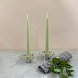 "10" Everyday Tapers (pair) Celadon" - Candles in green by Jessie Green