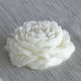 "Wax Peony Candle (White)" - Candles in white by LiveYoung Candle Co.