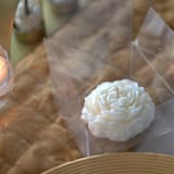 "Wax Peony Candle (White)" - Candles in white by LiveYoung Candle Co.