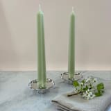 "12" Square Tapers (pair) Celadon" - Candles in green by Jessie Green