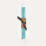 "12" Everyday Tapers (pair) Robin's Egg Blue" - Candles in blue by Jessie Green