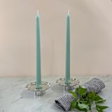 "12" Everyday Tapers (pair) Robin's Egg Blue" - Candles in blue by Jessie Green