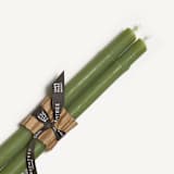 "12" Bamboo Tapers (pair) Sage" - Candles in green by Jessie Green