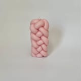 "Pink Rope Candle" - Candles in pink by Over By The Moon