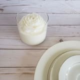 "Clear Peony Candle (White)" - Candles in white by LiveYoung Candle Co.