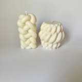 "White Rope Candle" - Candles in white by Over By The Moon