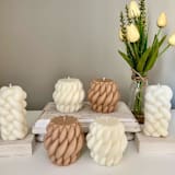 "White Rope Candle" - Candles in white by Over By The Moon