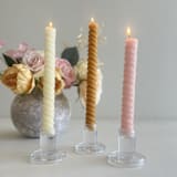 "HELIX TAPERS set of 6 // ROSEWATER, CATHEDRAL, ORO" - Candles in multicolorassorted-colors by borrowed BLU